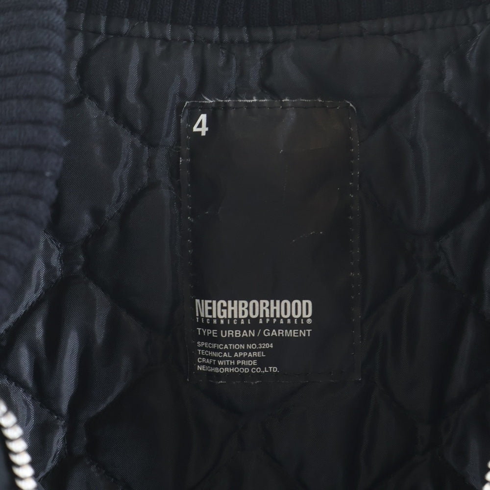NEIGHBORHOOD(ネイバーフッド) 胸プリント ジップアップジャケット ブラック SPNH-JK-02SP