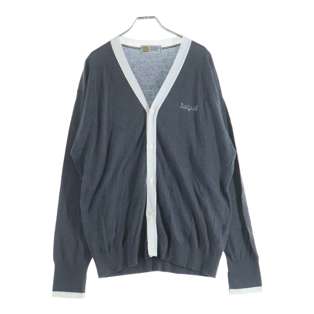 JOHN SMEDLEY(ジョンスメドレー) コットントリムカーディガン グレー