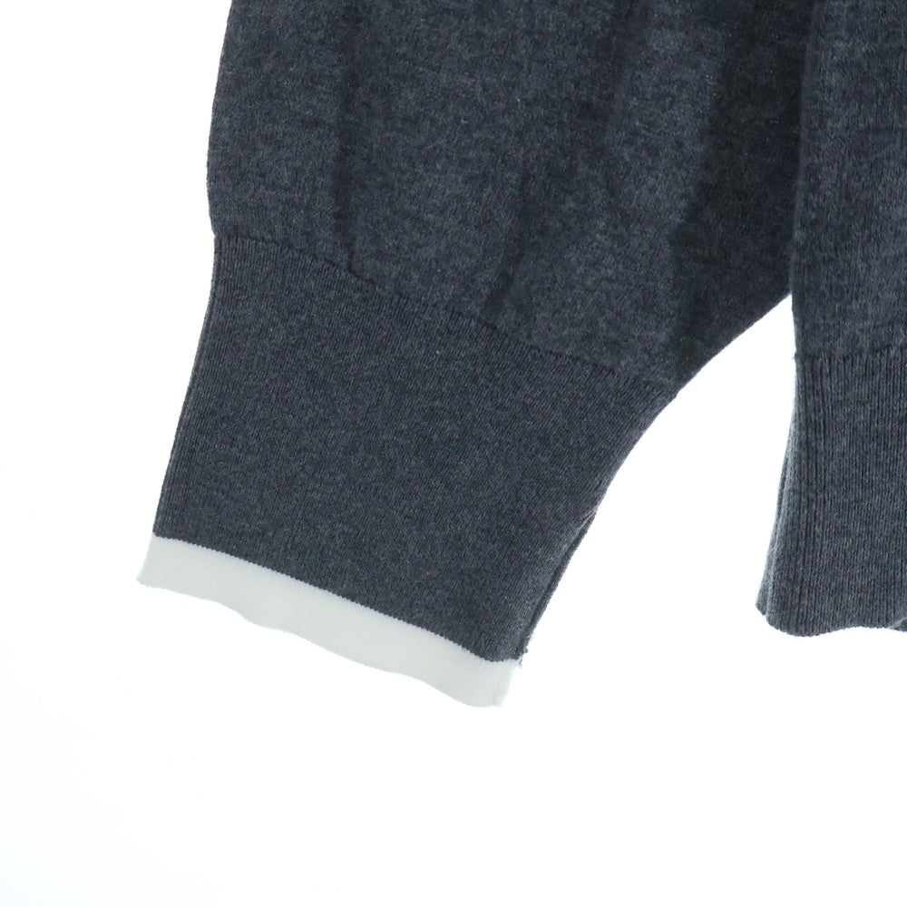 JOHN SMEDLEY(ジョンスメドレー) コットントリムカーディガン グレー