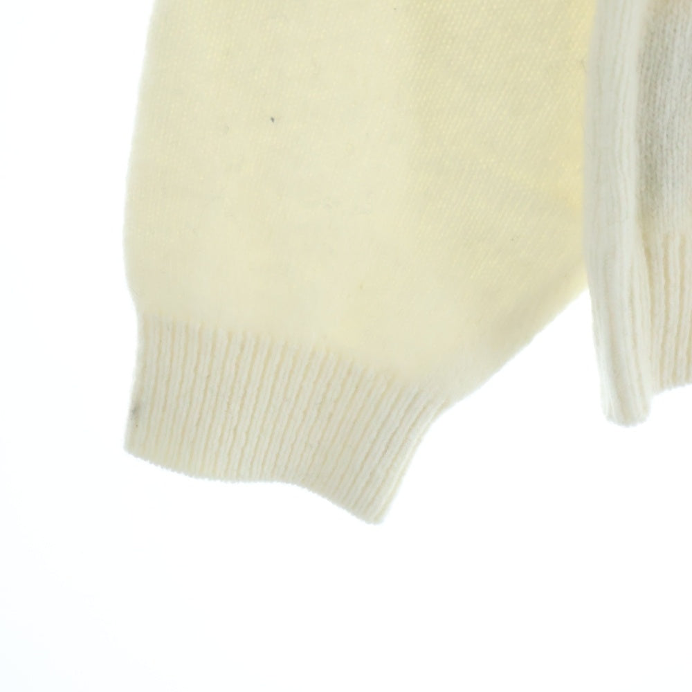 SEQUEL(シークエル) 23AW NORDIC CREW NECK KNIT ノルディックニットセーター ホワイト/グレー