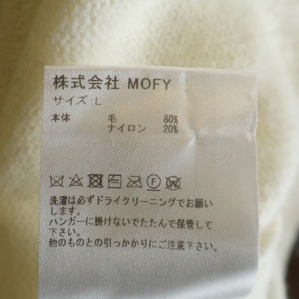 SEQUEL(シークエル) 23AW NORDIC CREW NECK KNIT ノルディックニットセーター ホワイト/グレー