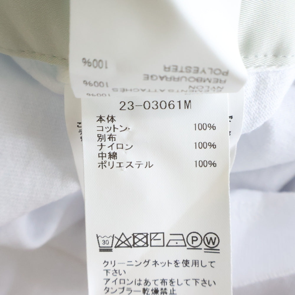 Sacai(サカイ) Cotton Jersey T-shirt フロントポケット ベルトデザイン 半袖Tシャツ カットソー ホワイト 23-03061M