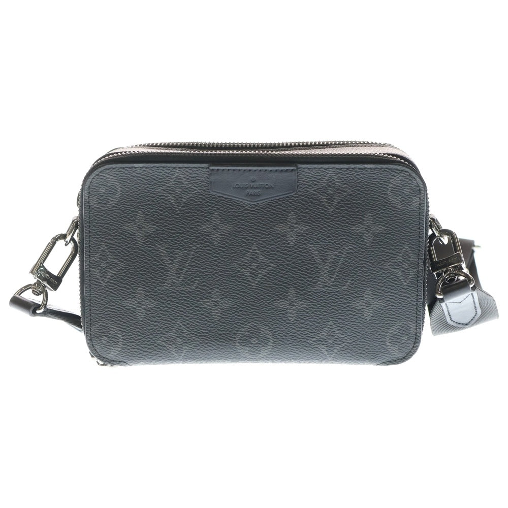 LOUIS VUITTON(ルイヴィトン) モノグラムエクリプス アルファ・ウエアラブルウォレット ショルダーバッグ ブラック PVCレザー M81260 シルバー金具
