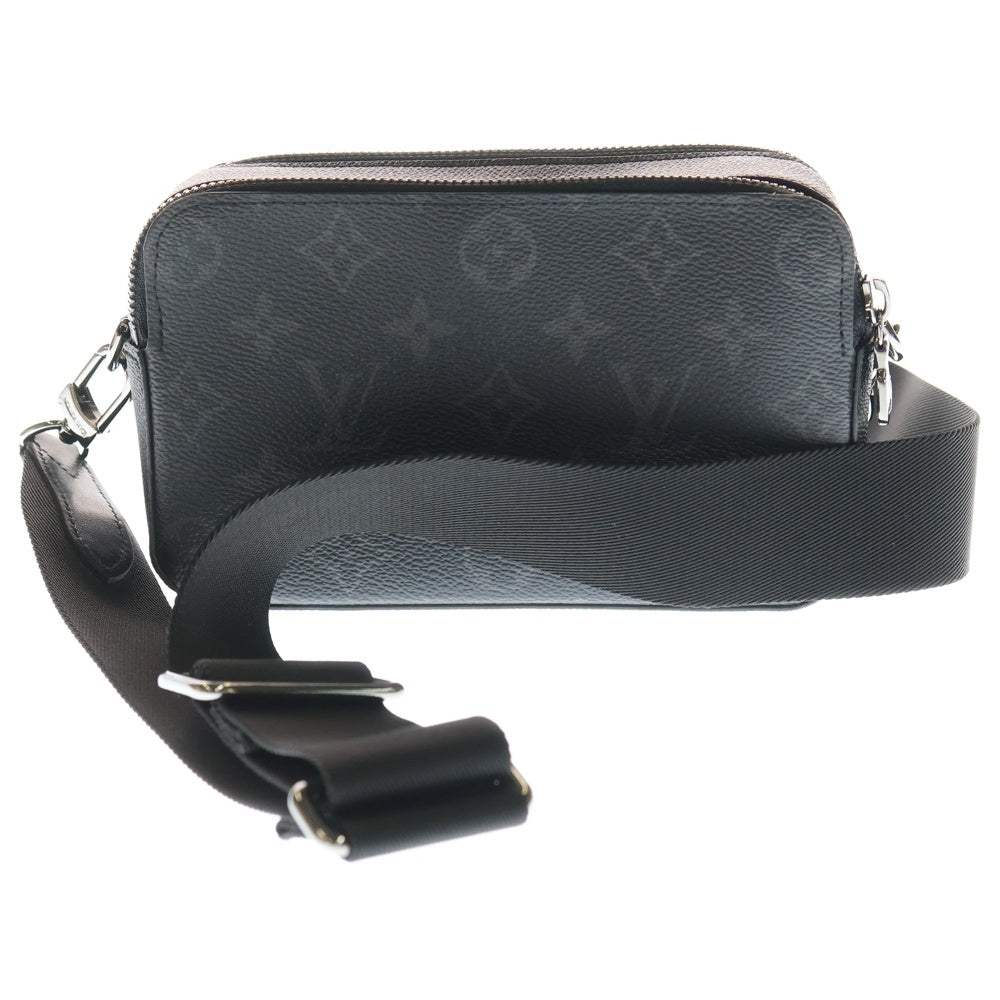 LOUIS VUITTON(ルイヴィトン) モノグラムエクリプス アルファ・ウエアラブルウォレット ショルダーバッグ ブラック PVCレザー M81260 シルバー金具