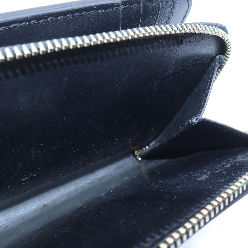 SAINT LAURENT PARIS(サンローランパリ) タイニーモノグラム コンパクトジップウォレット 二つ折り財布 コインケース ブラック レザー 635263 ゴールド金具 レディース