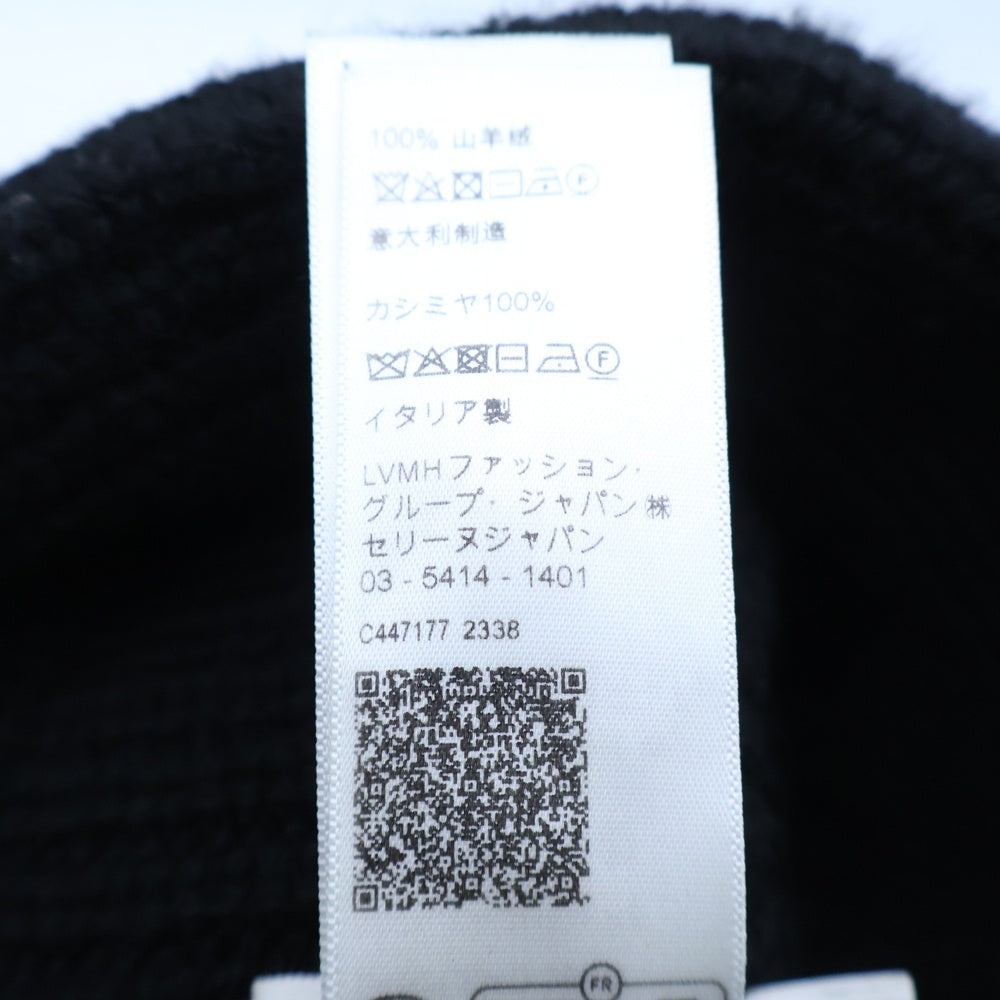 CELINE(セリーヌ) トリオンフクロシェ カシミヤニット バケットハット ブラック 2A80T384D レディース