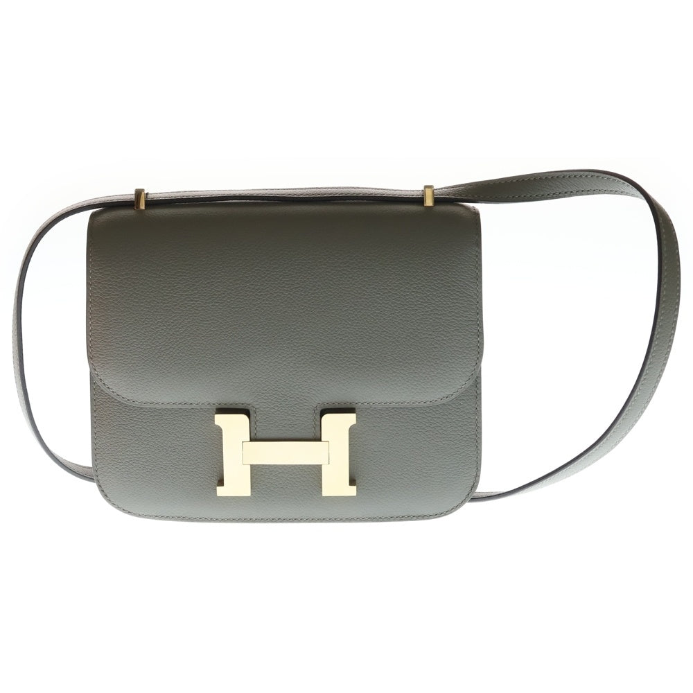 HERMES(エルメス) コンスタンス ミニ ヴェルソ グリメイヤー グリペール グレー ゴールド金具 B刻印 レディース