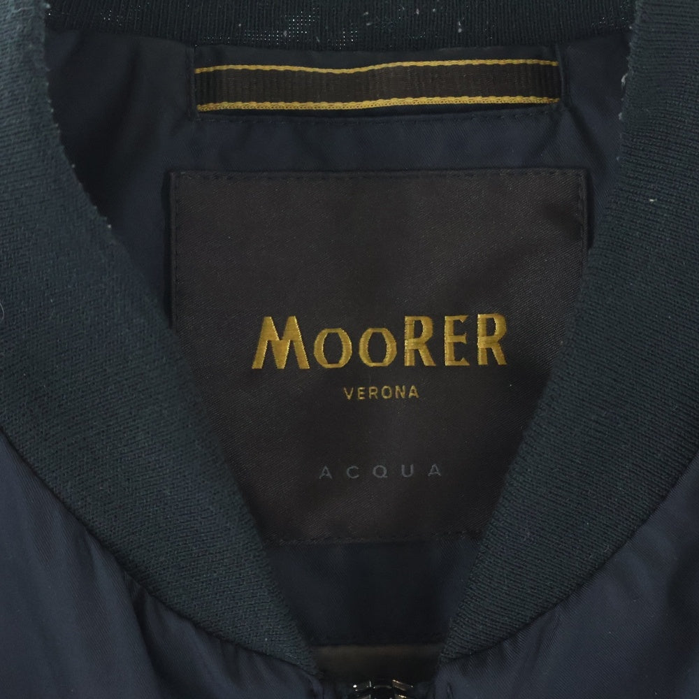 MOORER(ムーレー) ナイロンジップアップブルゾン ネイビー T0122389752