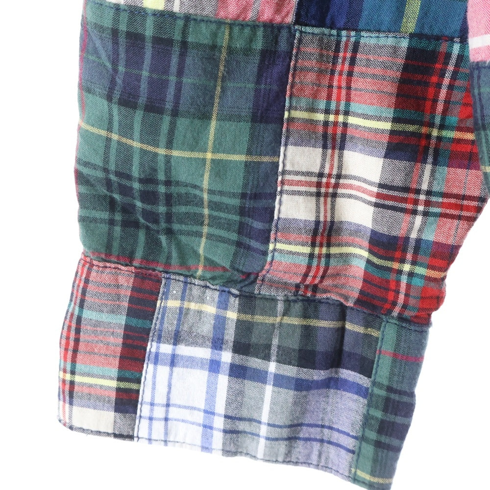 POLO RALPH LAUREN(ポロラルフローレン) パッチワークチェック総柄 ジップアップ パーカー キッズ マルチ