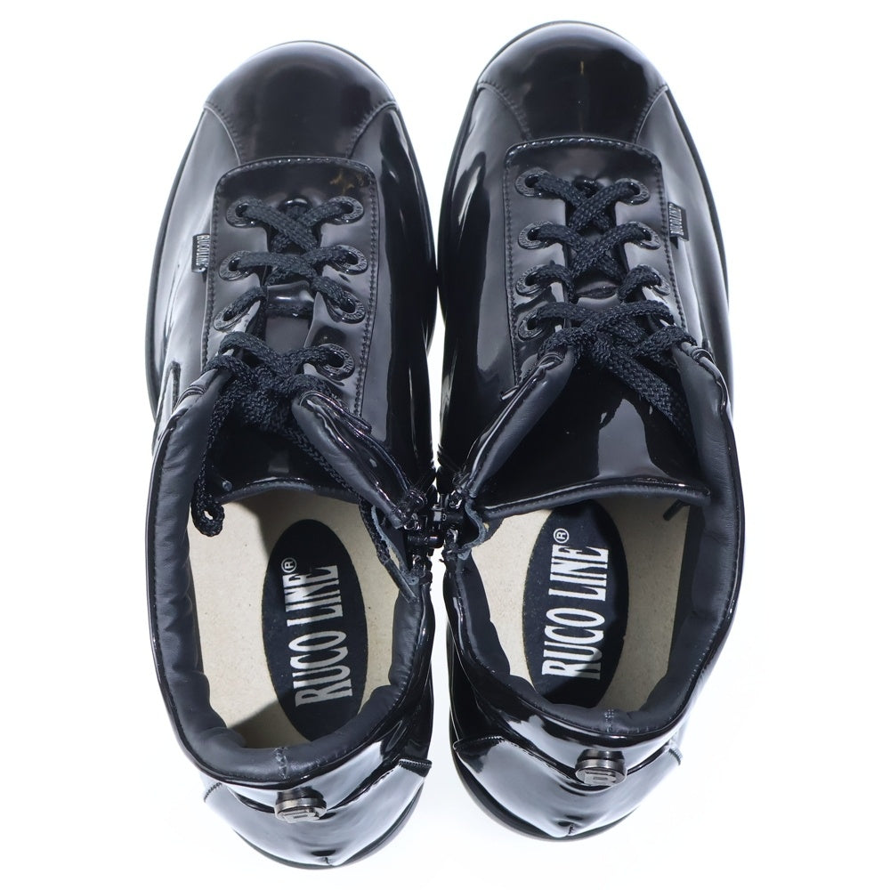 RUCOLINE(ルコライン) アージレ バイ ルコライン パテントスニーカー ブラック レディース