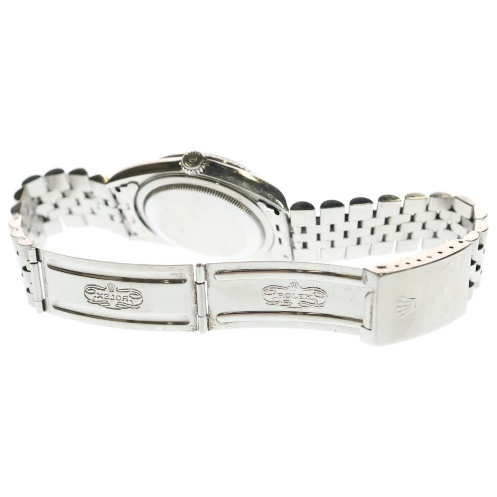 ROLEX(ロレックス) 16234 デイトジャスト 黒文字盤 P番 SS×WG/AT ステンレス×ホワイトゴールド 自動巻き 腕時計