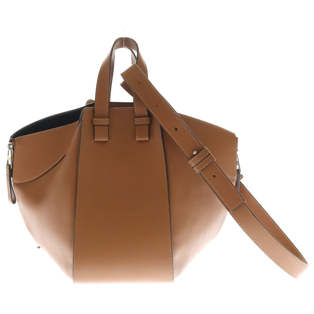 LOEWE(ロエベ) ハンモック スモール 2WAYバッグ ショルダーバッグ ハンドバッグ ブラウン レザー 387.30.S35 シルバー金具 レディース