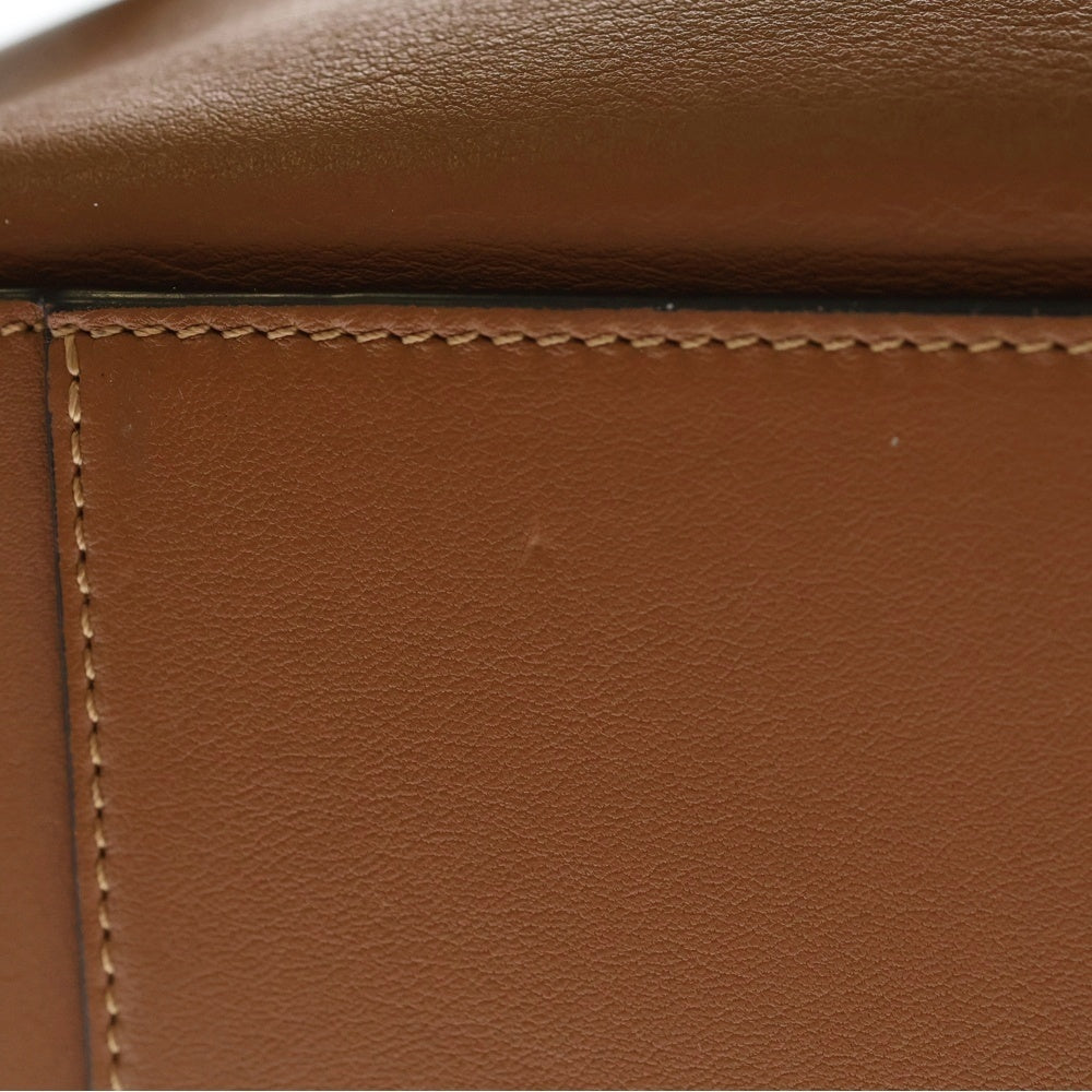 LOEWE(ロエベ) ハンモック スモール 2WAYバッグ ショルダーバッグ ハンドバッグ ブラウン レザー 387.30.S35 シルバー金具 レディース