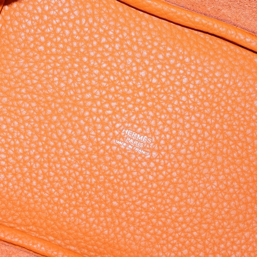 HERMES(エルメス) ピコタンロックPM トリヨンクレマンス レザー ハンドバッグ シルバー金具 オレンジ □M刻印 レディース