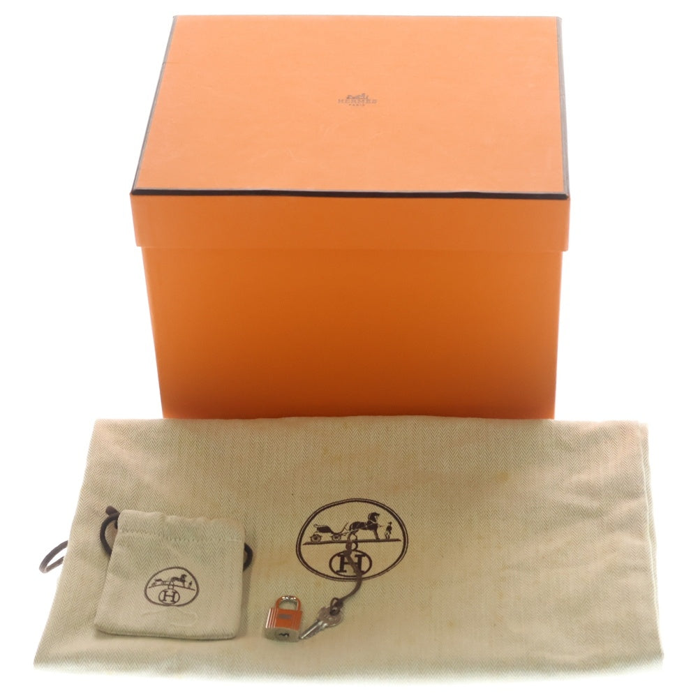 HERMES(エルメス) ピコタンロックPM トリヨンクレマンス レザー ハンドバッグ シルバー金具 オレンジ □M刻印 レディース