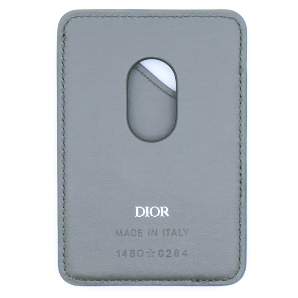 Christian Dior(クリスチャンディオール) サドル オブリークロゴ レザー グラビティ カードケース カーキ 2ADCH168FLG