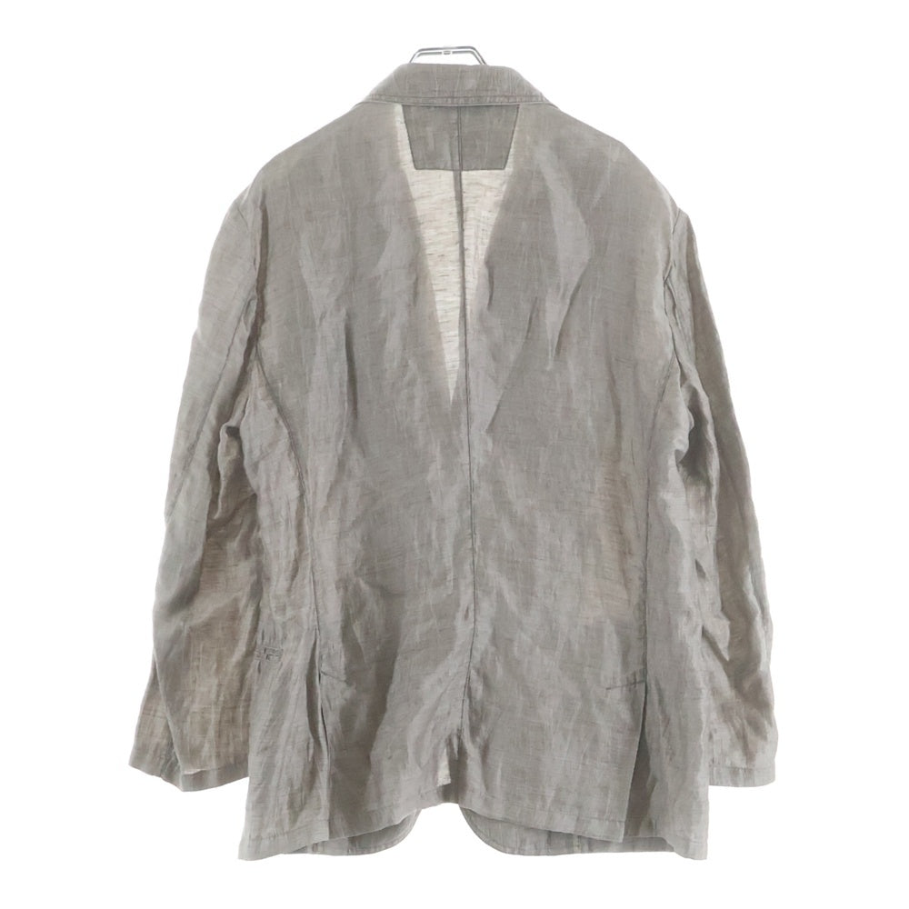 ARMANI(アルマーニ) シワ加工 2B テーラードジャケット ベージュ