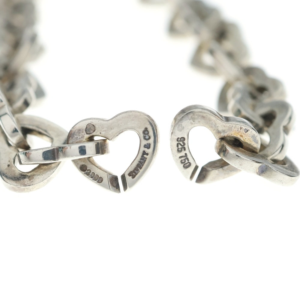 TIFFANY & Co.(ティファニー) ハートリンク ブレスレット チェーン シルバー×ゴールド SV925/Au750 レディース