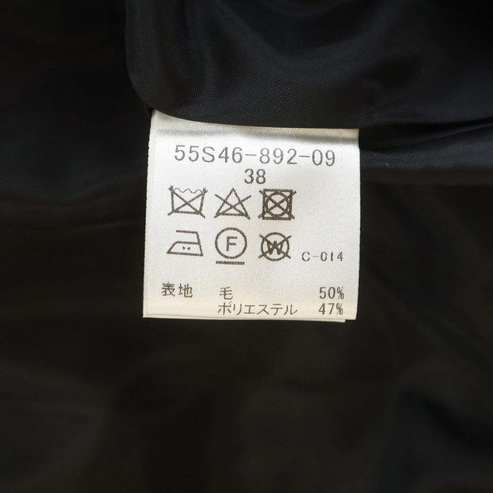 BLUE LABEL CRESTBRIDGE(ブルーレーベルクレストブリッジ) ウール ミディアム フレア スカート ブラック レディース 55S46-892-09