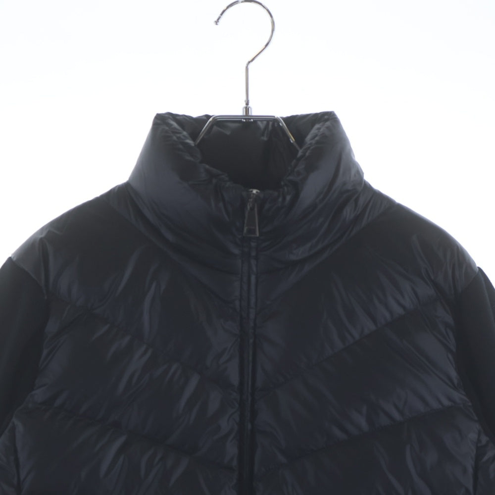 MONCLER(モンクレール) 25AW ワッペンロゴ ニット切り替え ダウンジャケット ブラック K20939B00024 M1131 レディース