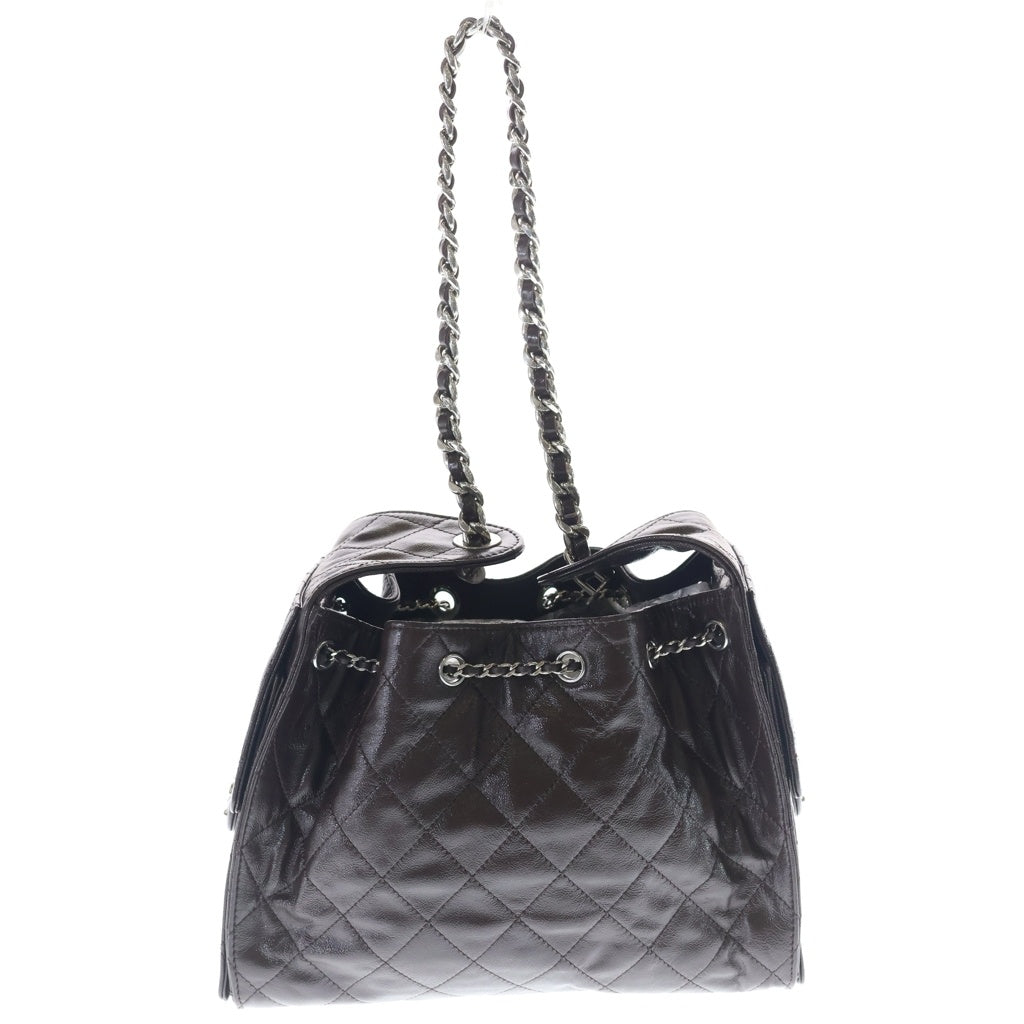 CHANEL(シャネル) CHANEL25 シャネル25 スモール ショルダーバッグ ブラウン カーフレザー AS5293 シルバー金具 レディース