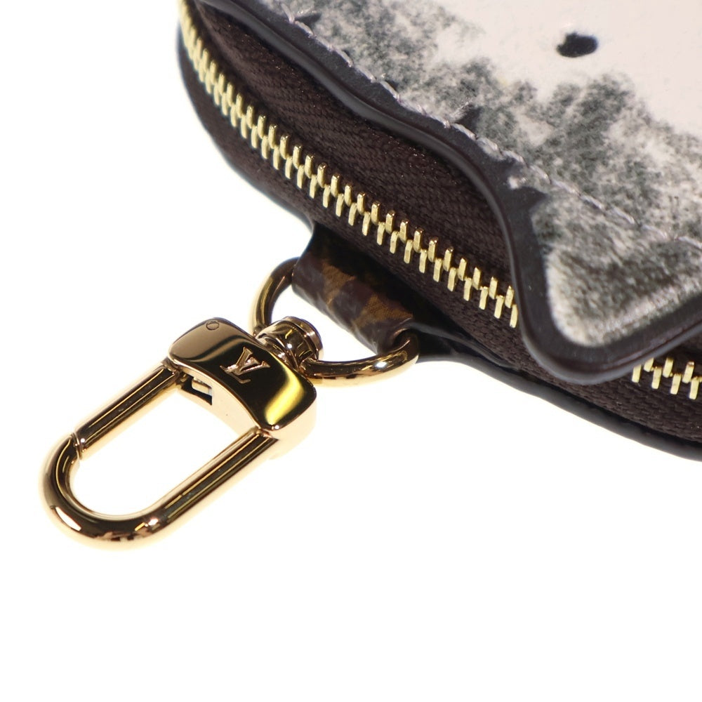 LOUIS VUITTON(ルイヴィトン) モノグラム キティ コインパース グレースコディントンコラボ バッグチャーム 小物入れ ブラウン×ホワイト PVC M15139 ゴールド金具 レディース