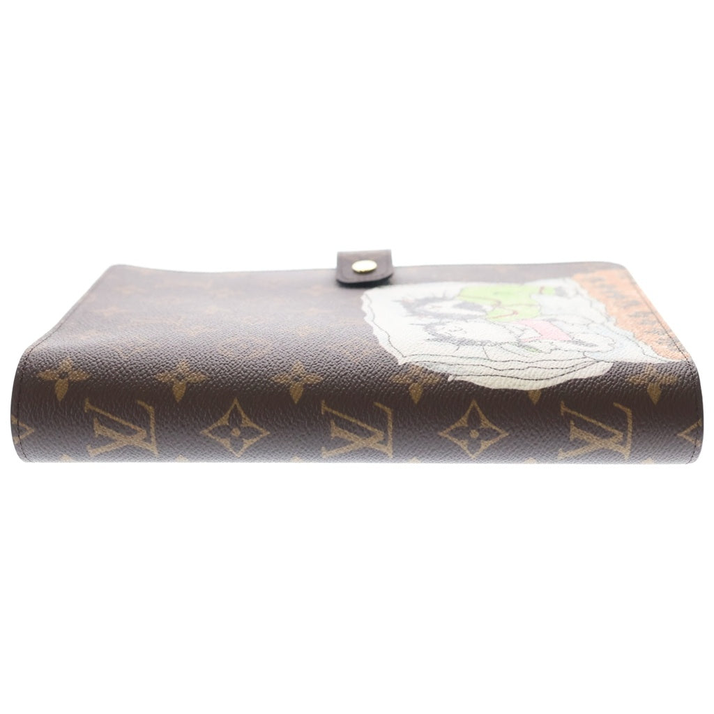 LOUIS VUITTON(ルイヴィトン) モノグラム アジェンダ・ビューローMM グレースコディントンコラボ 手帳カバー ブラウン PVC GI1395 レディース