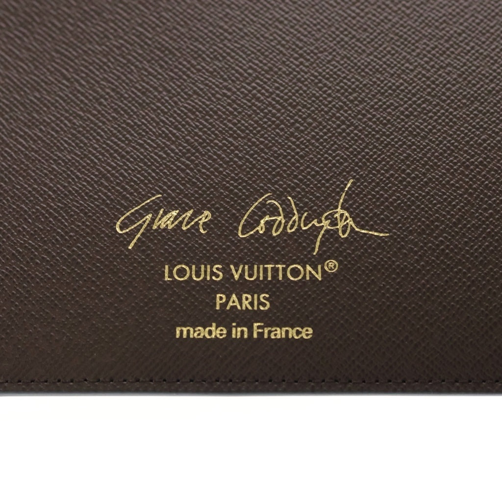 LOUIS VUITTON(ルイヴィトン) モノグラム アジェンダ・ビューローMM グレースコディントンコラボ 手帳カバー ブラウン PVC GI1395 レディース