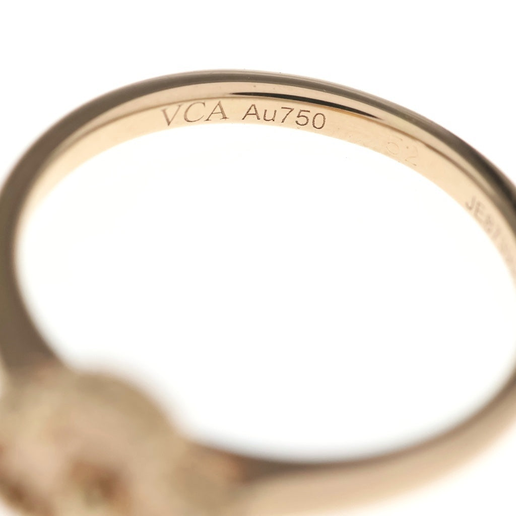 Van Cleef & Arpels(ヴァンクリーフアンドアーペル) スウィートアルハンブラリング K18PG ♯52 ピンクゴールド VCARO8DE51