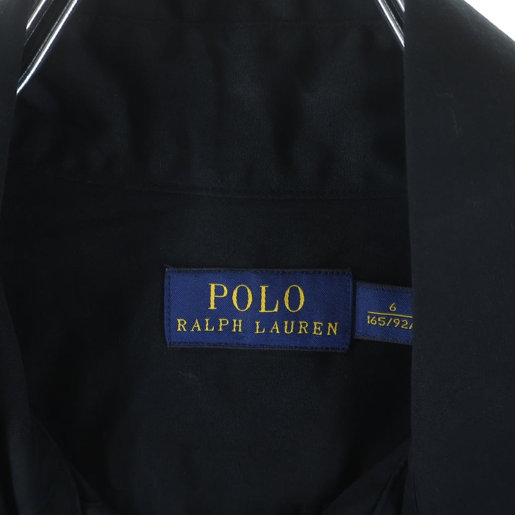 POLO RALPH LAUREN(ポロラルフローレン) ロングワンピース ブラック コットン サイズ6 211607154001 レディース