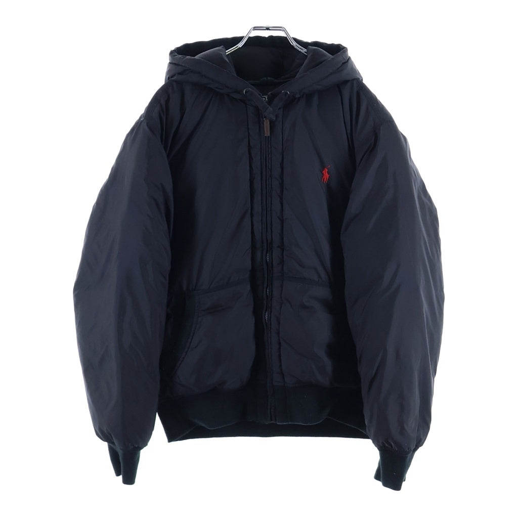 POLO RALPH LAUREN(ポロラルフローレン) フードダウンジャケット #XL ブラック ナイロン MNBLOTWM5E00009