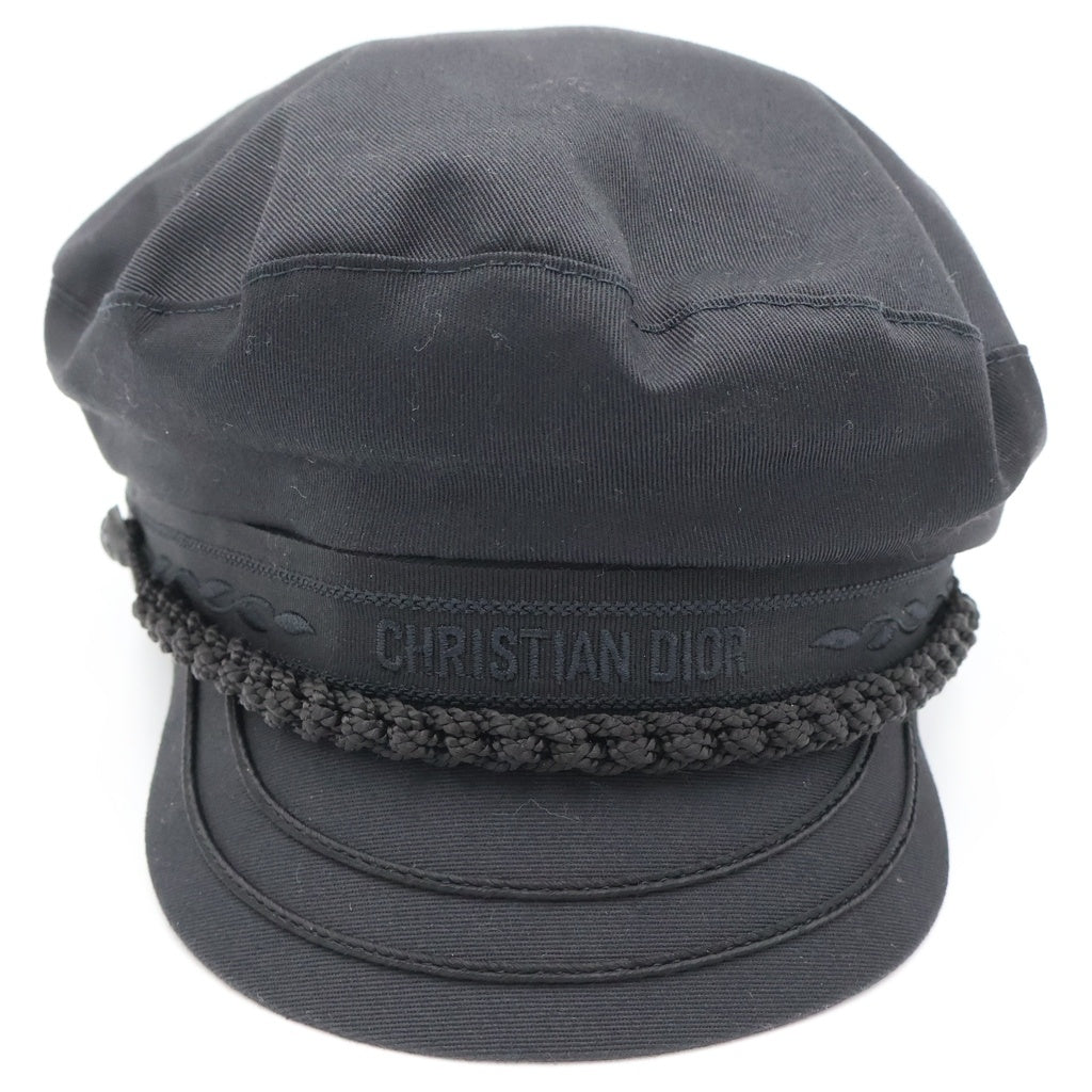 Christian Dior(クリスチャンディオール) キャスケット ブラック コットン BEE 21GRE920G130 レディース