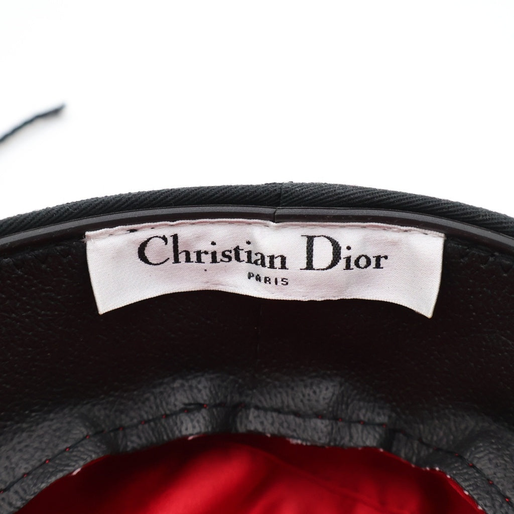 Christian Dior(クリスチャンディオール) キャスケット ブラック コットン BEE 21GRE920G130 レディース