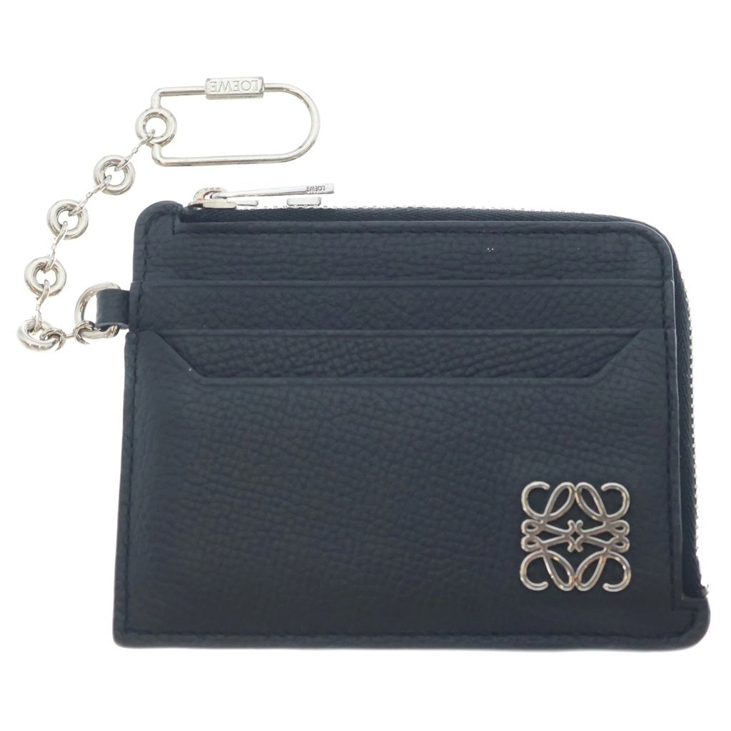 LOEWE(ロエベ) アナグラム カードケース コインケース ブラック レザー C821SQLX03
