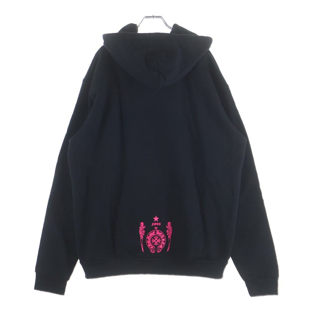 CHROME HEARTS(クロムハーツ) FOTI U HD PLVR フォティ プリント プルオーバー スウェットパーカー フーディー ブラック/ピンク