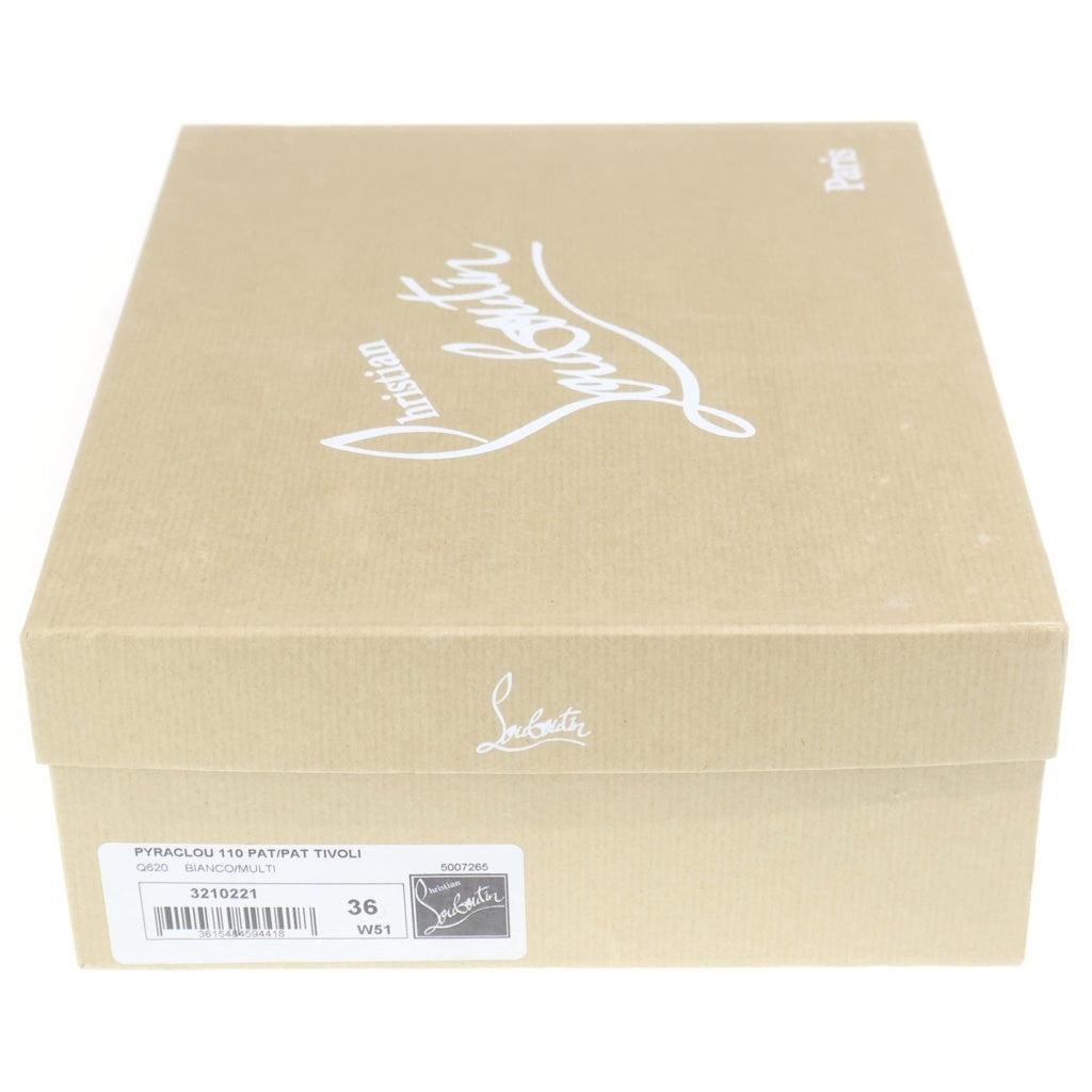 CHRISTIAN LOUBOUTIN(クリスチャンルブタン) PYRACLOU 110 PAT/PAT TIVOLI ピラクルーウェッジソールサンダル レディース マルチ 3210221