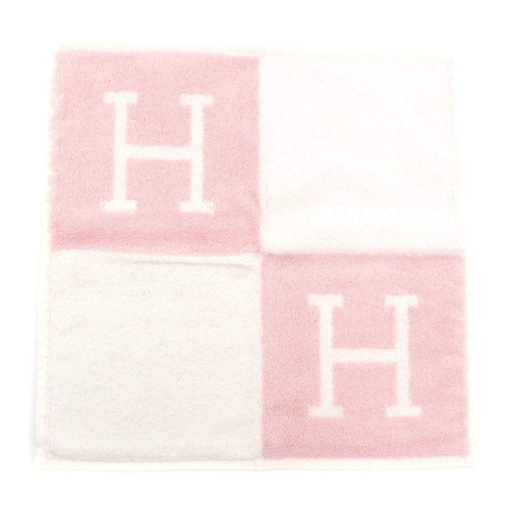 HERMES(エルメス) ■アヴァロン カレタオル ピンク×ホワイト コットン 箱 レディース