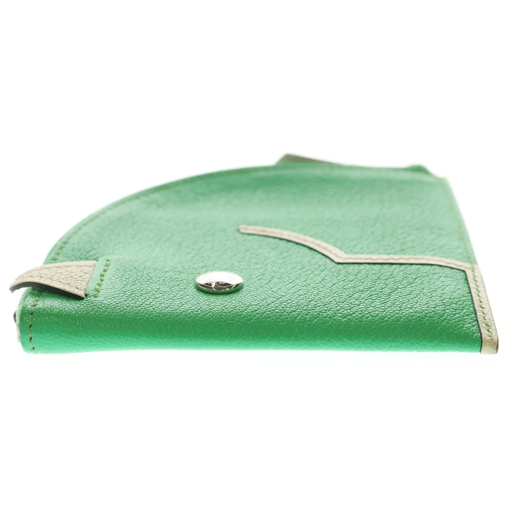 HERMES(エルメス) ■コインケース パドック ミントグリーン×ブルーブリュム×ペールブルー シェーブル B刻 箱 レディース