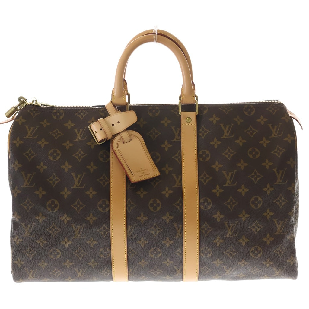 LOUIS VUITTON(ルイヴィトン) キーポル45 モノグラム PVC レザー ボストンバッグ ゴールド金具 ブラウン M41428 レディース