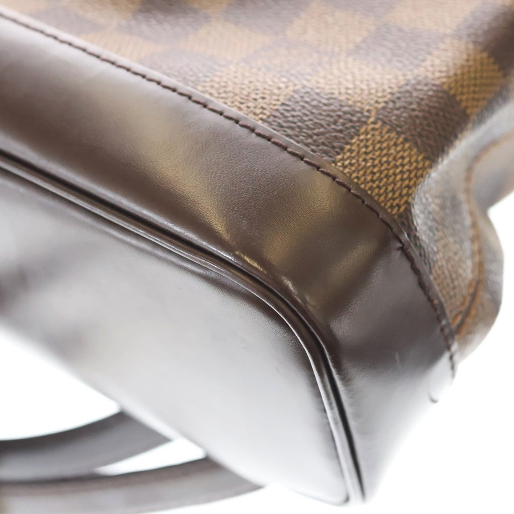 LOUIS VUITTON(ルイヴィトン) ダミエ ソーホー PVC レザー リュックサック バックパック ゴールド金具 ブラウン N51132 レディース