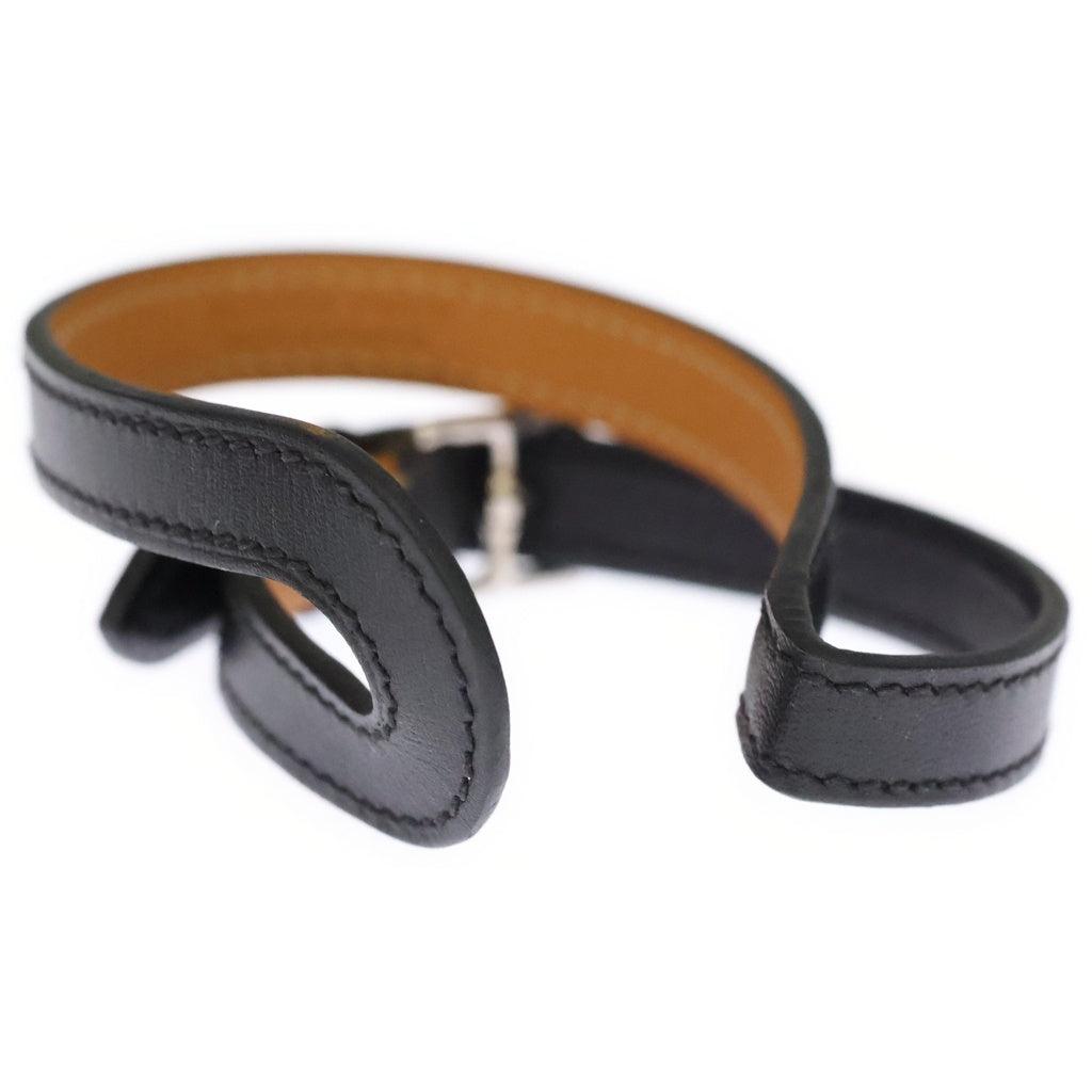 HERMES(エルメス) ブレスレット ブラック レザー □P XS レディース
