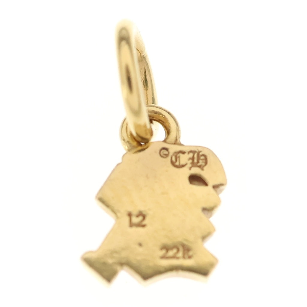 CHROME HEARTS(クロムハーツ) 22K STACK ALPHABET アルファベットスタックチャーム イニシャルK ネックレストップ ゴールド