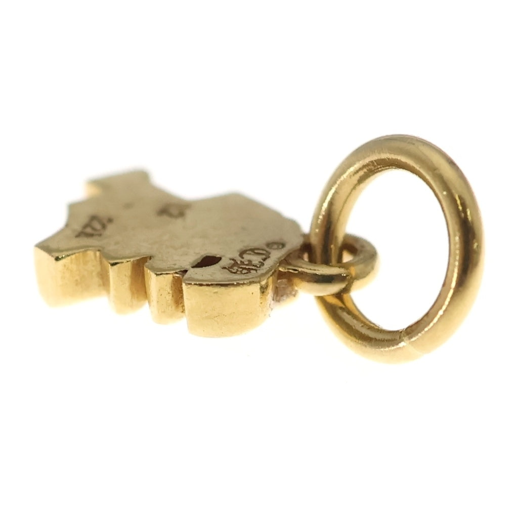 CHROME HEARTS(クロムハーツ) 22K STACK ALPHABET アルファベットスタックチャーム イニシャルK ネックレストップ ゴールド