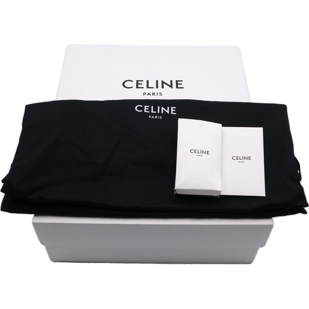 CELINE(セリーヌ) ハンティントン レースアップ ロースニーカー ブラック レザー #41 361015089C.38NO
