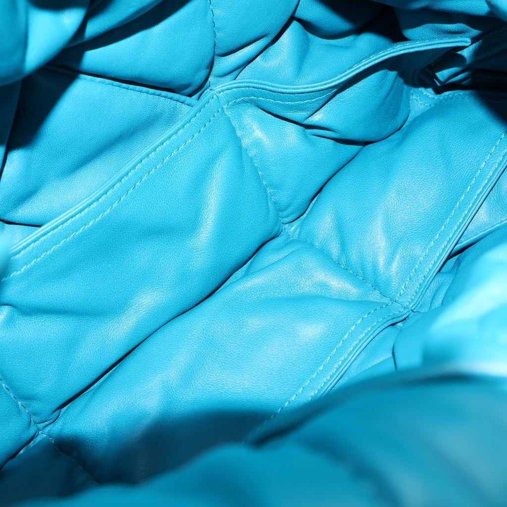BOTTEGA VENETA(ボッテガヴェネタ) パデッド ロック ハンドバッグ トートバッグ ターコイズブルー レザー 680163V1F204632 レディース