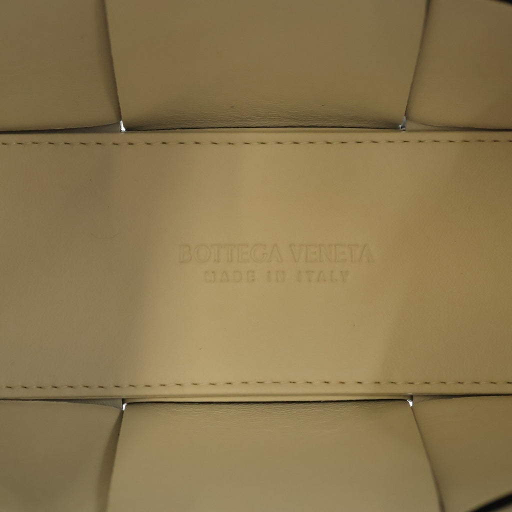 BOTTEGA VENETA(ボッテガヴェネタ) キャンディー アルコ ハンドバッグ ショルダーバッグ ブラック×ホワイト レザー 729029 レディース