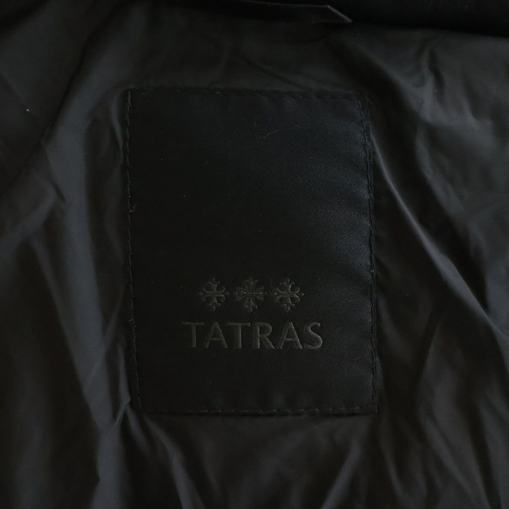 TATRAS(タトラス) AGORDO アゴルド ウール フーデッド ダウンジャケット ブラック MTKE21A4148
