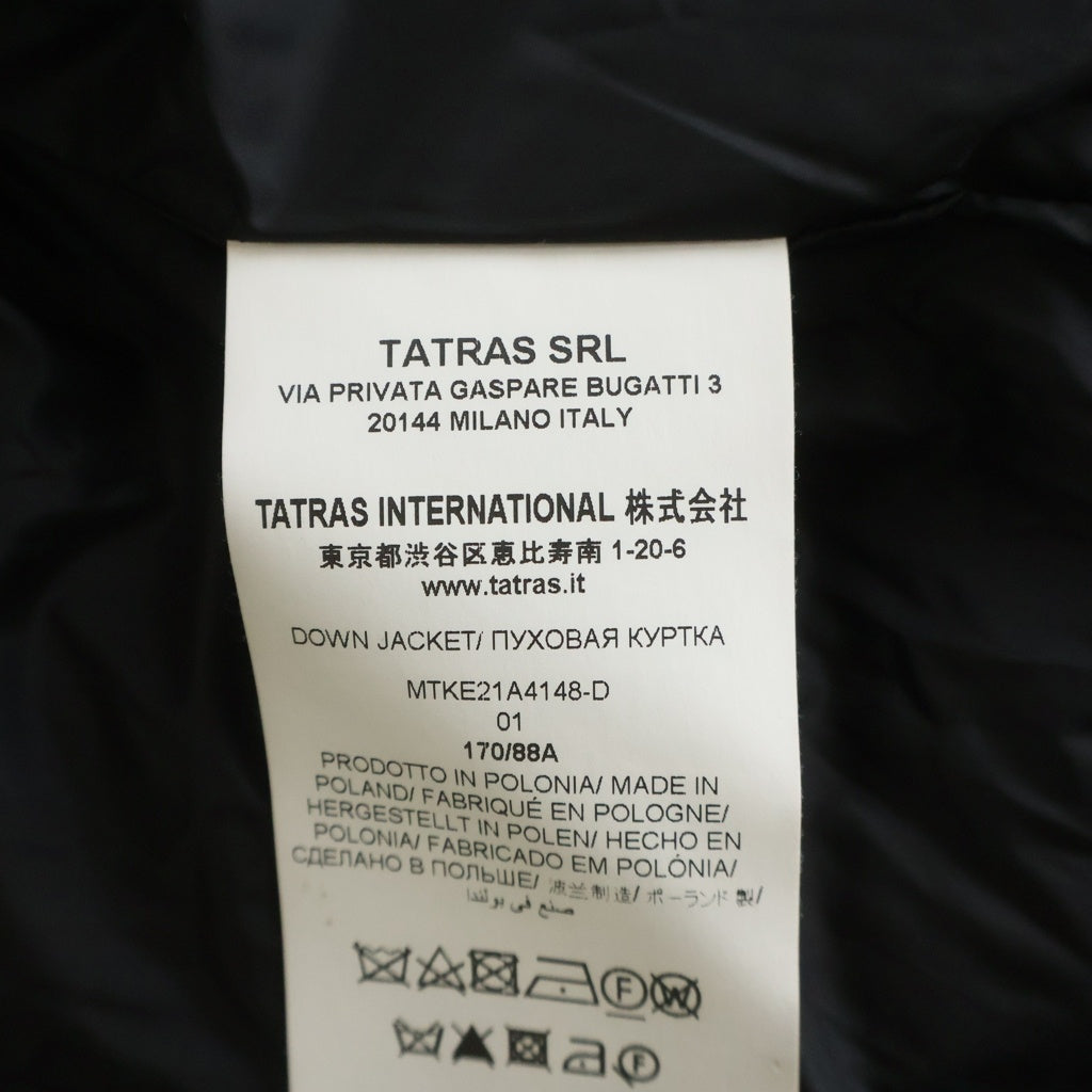 TATRAS(タトラス) AGORDO アゴルド ウール フーデッド ダウンジャケット ブラック MTKE21A4148
