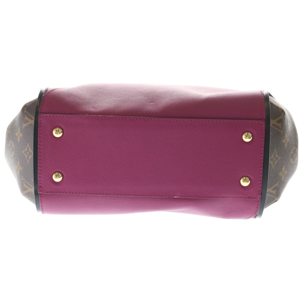 LOUIS VUITTON(ルイヴィトン) キモノMM モノグラム PVC レザー トートバッグ ゴールド金具 ブラウン/パープル M40521 レディース