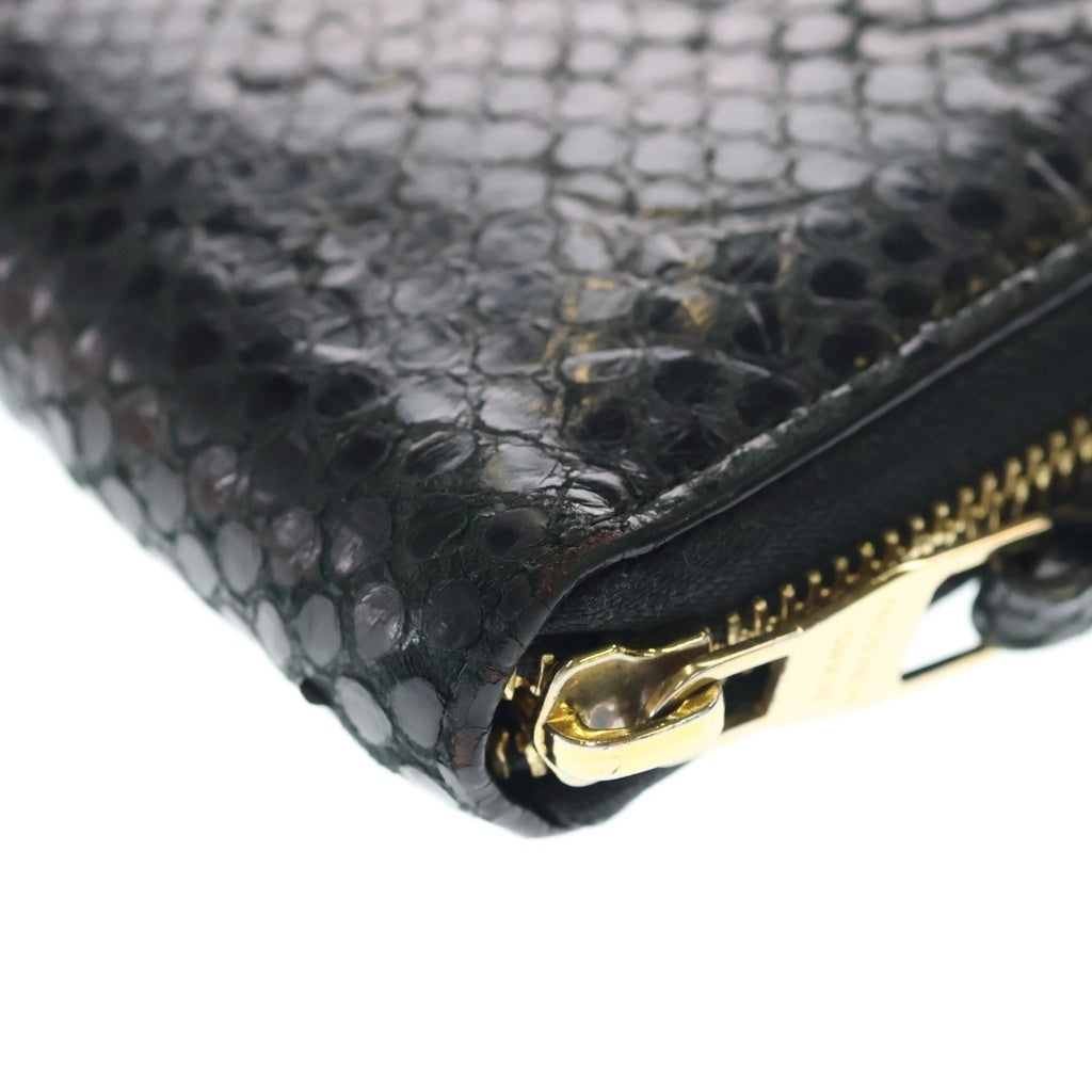 LOUIS VUITTON(ルイヴィトン) モノグラム パイソン ジッピー・ウォレット ラウンドファスナー 長財布 ロングウォレット カードケース ブラック ノワール M80686 ゴールド金具
